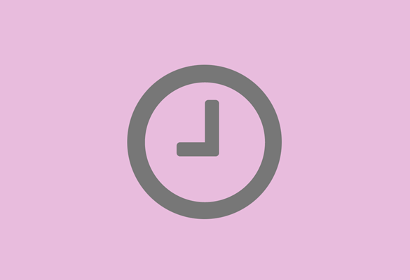 Illustrated clock to demonstrate time saving